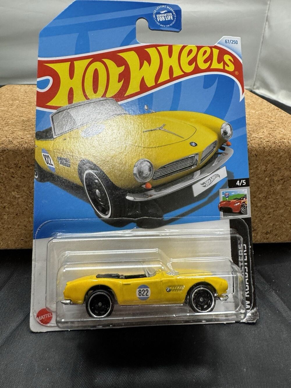 Hot Wheels 2024 BMW 507 Yellow HW Roadsters 4/5 HTC15 #67/250 Diecast 1:64 Car